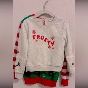 Bundle of 2 Toddler Christmas Sweaters. Size Toddler 4T - 5.
